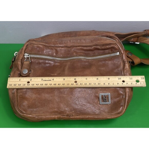 RARE VHTF A.S. 98 Brewer Backpack Brown Distressed Leather Medium Size - Picture 15 of 16